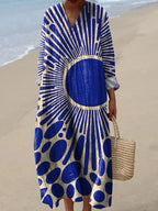 Renee Sunburst Kaftan Dress