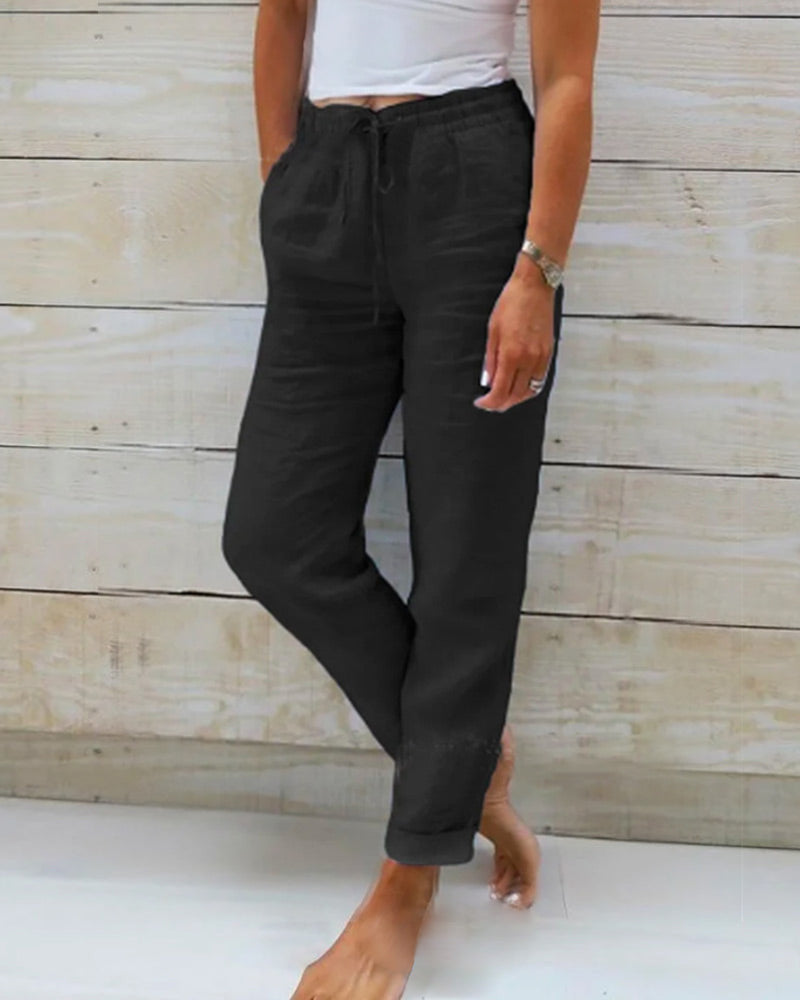 Tindra Relaxed Linen Trousers