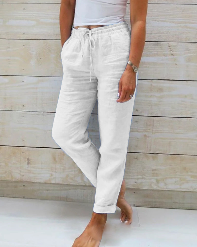 Tindra Relaxed Linen Trousers