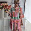 Elsie Bohemian Print Dress