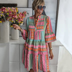 Elsie Bohemian Print Dress