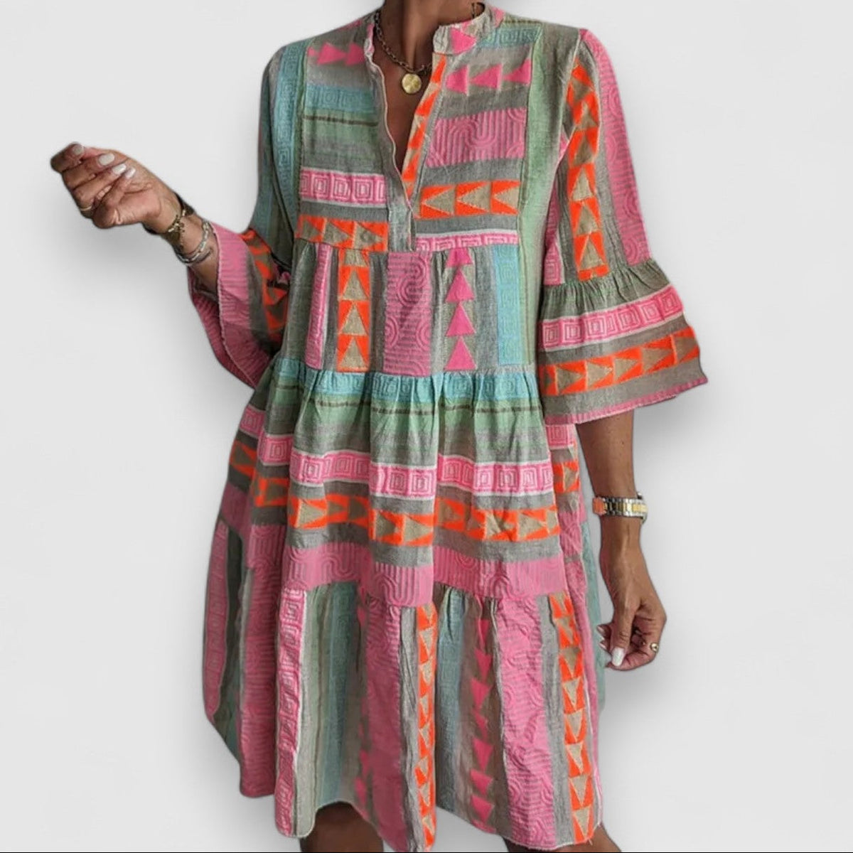 Elsie Bohemian Print Dress