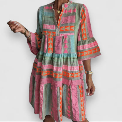 Tyra Bohemian Print Dress
