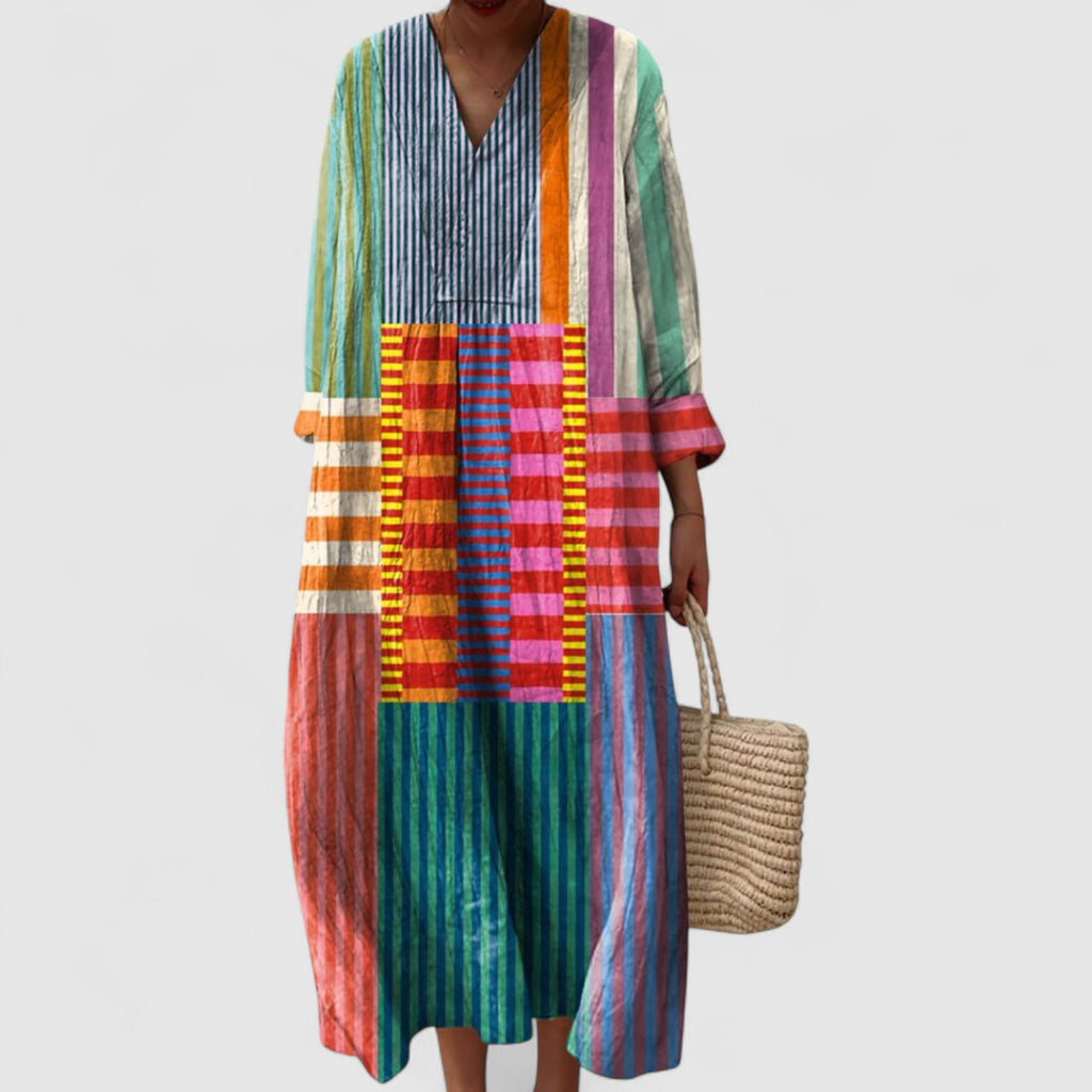 Sarah Vibrant Print Dress