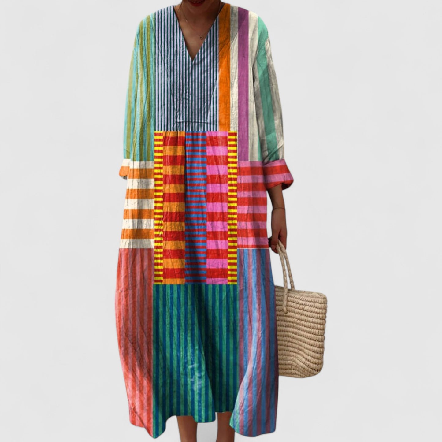 Tyra Vibrant Print Dress