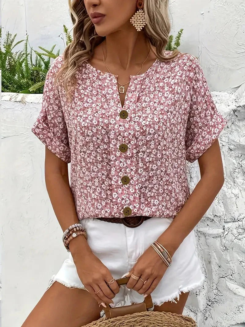 Zelma V Neck Blouse