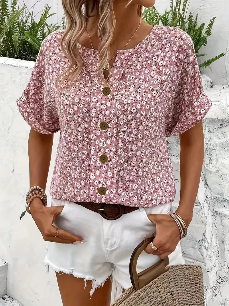 Zelma V Neck Blouse