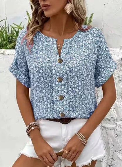 Zelma V Neck Blouse
