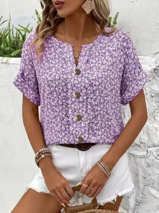 Zelma V Neck Blouse