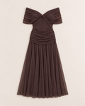 Belinda Maxi Dress - Brown flat lay