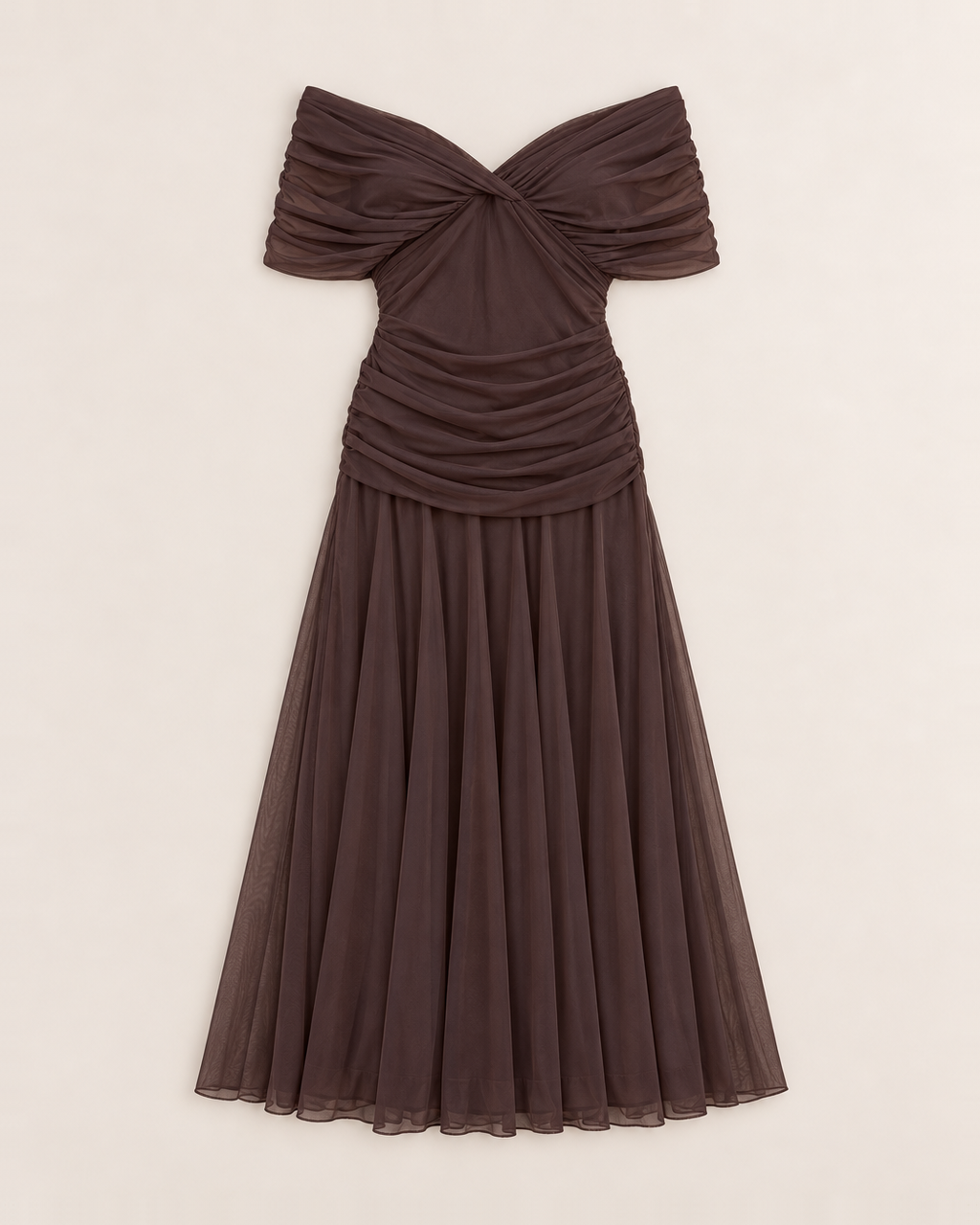 Belinda Maxi Dress - Brown flat lay