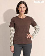 Calla Layered Look T-shirt - Adeline studio, shown on a size S, 168 cm