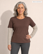 Calla Layered Look T-shirt - Adeline studio, shown on a size M, 160 cm