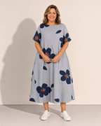 Edith Graphic Floral Dress - Adeline studio