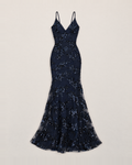 Elowen Sparkling Maxi Dress - Navy flat lay