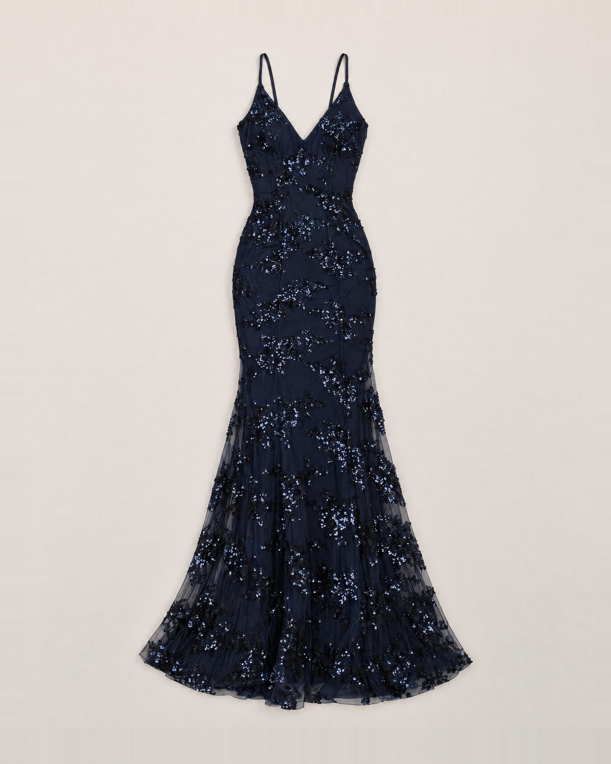 Elowen Sparkling Maxi Dress - Navy flat lay