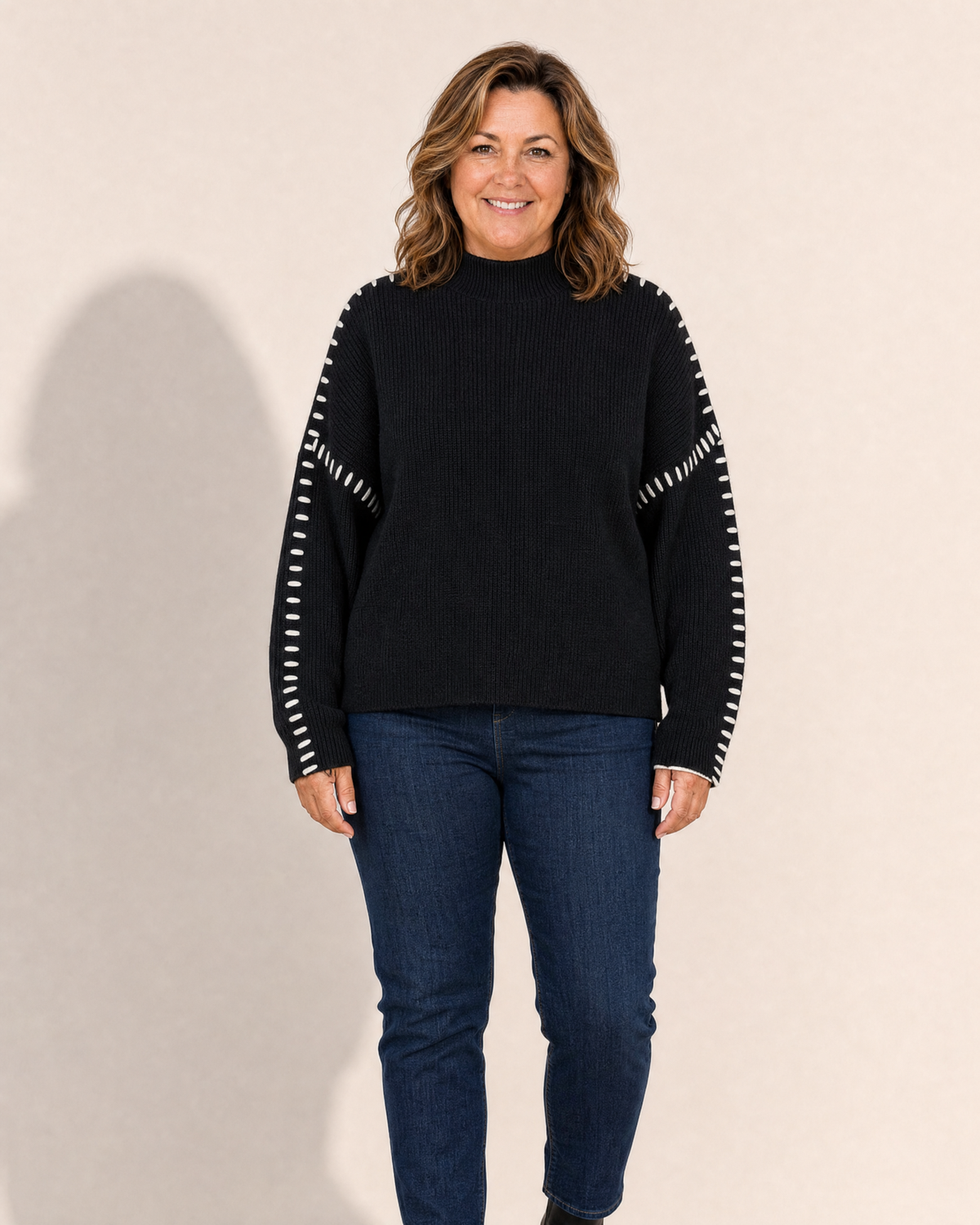 Willa Whip Stitch Knit Sweater - Adeline studio