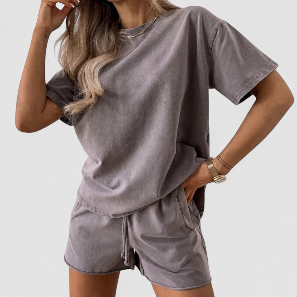 Samantha Comfy Summer Set worn, front
