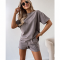 Samantha Comfy Summer Set in chocolate, worn