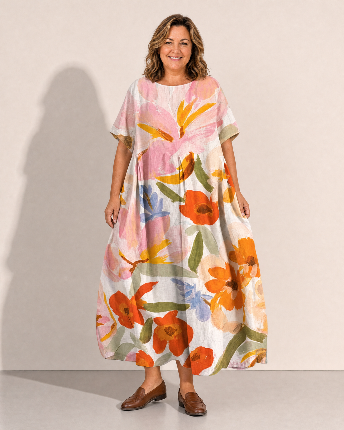 Heather Vibrant Summer Dress - Adeline studio
