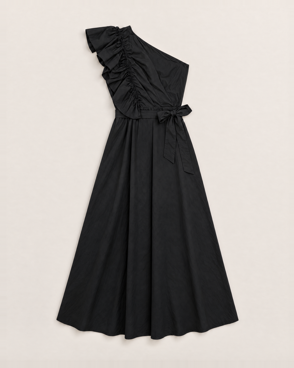 Josephine Flowy Maxi Dress - Black flat lay