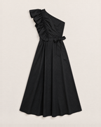 Josephine Flowy Maxi Dress - Black flat lay