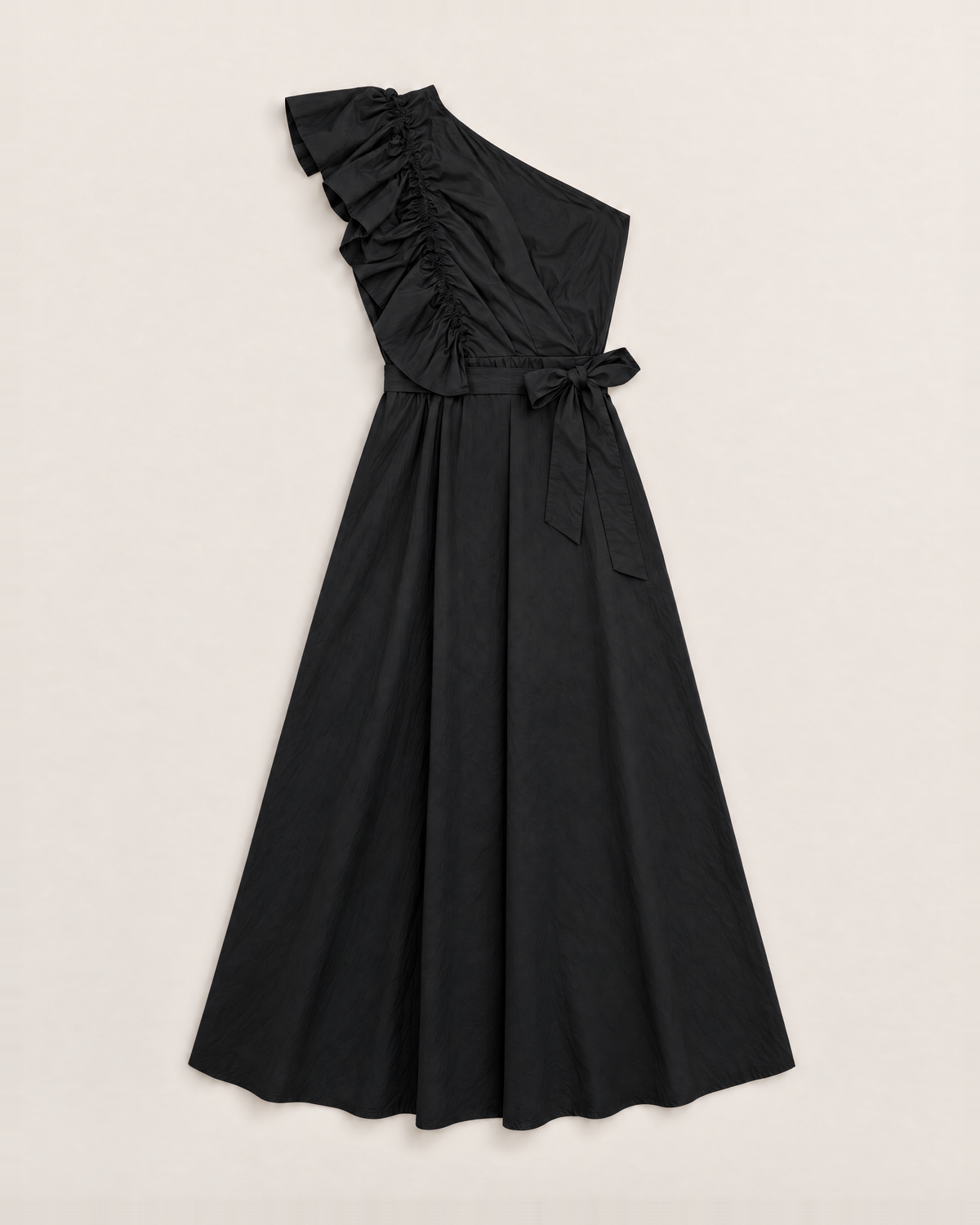 Josephine Flowy Maxi Dress - Black flat lay