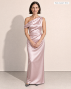 Juniper Elegant Ruched Sheath Dress - Adeline studio, shown on a size S, 168 cm