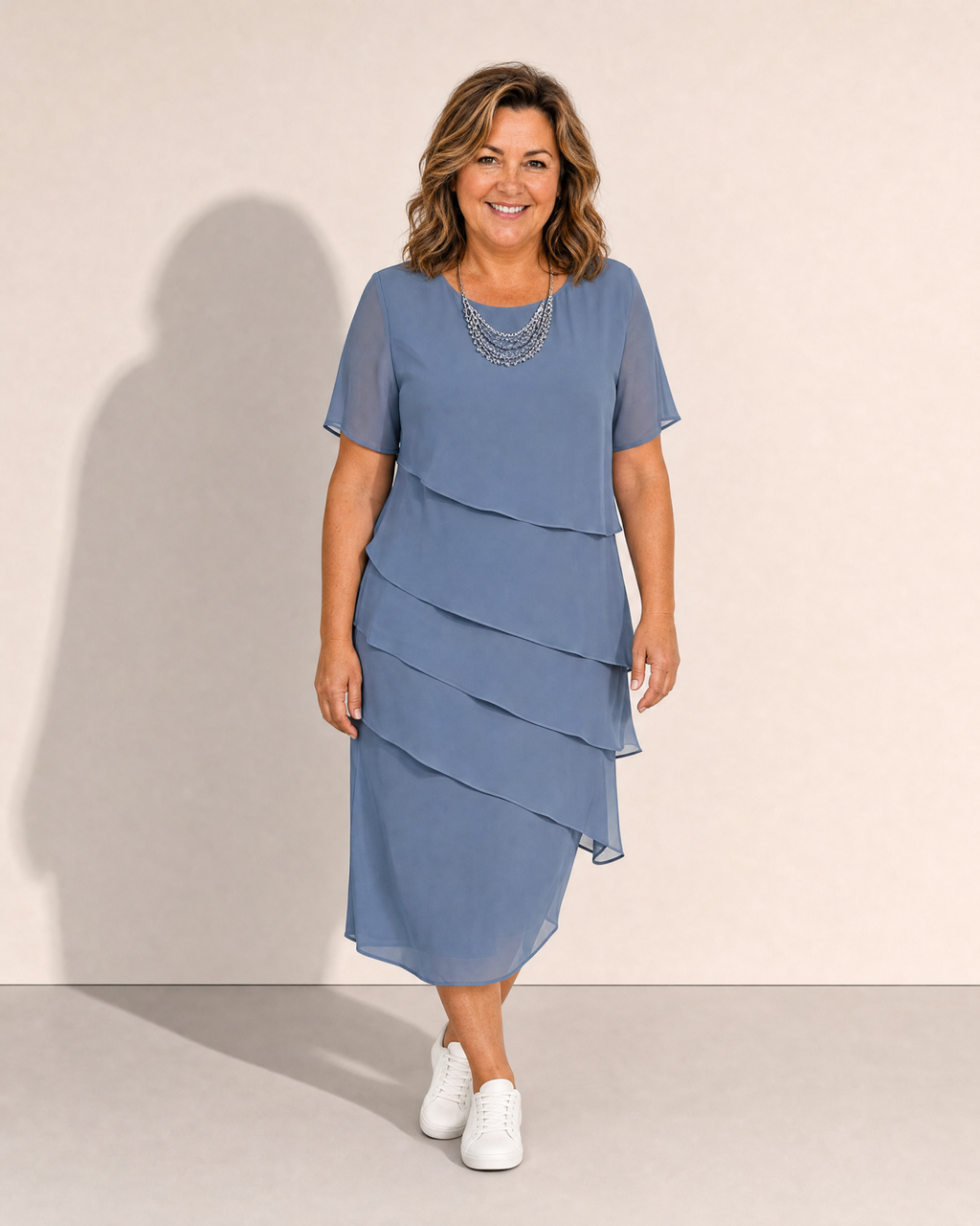 Kiera Elegant Midi Dress - Adeline studio