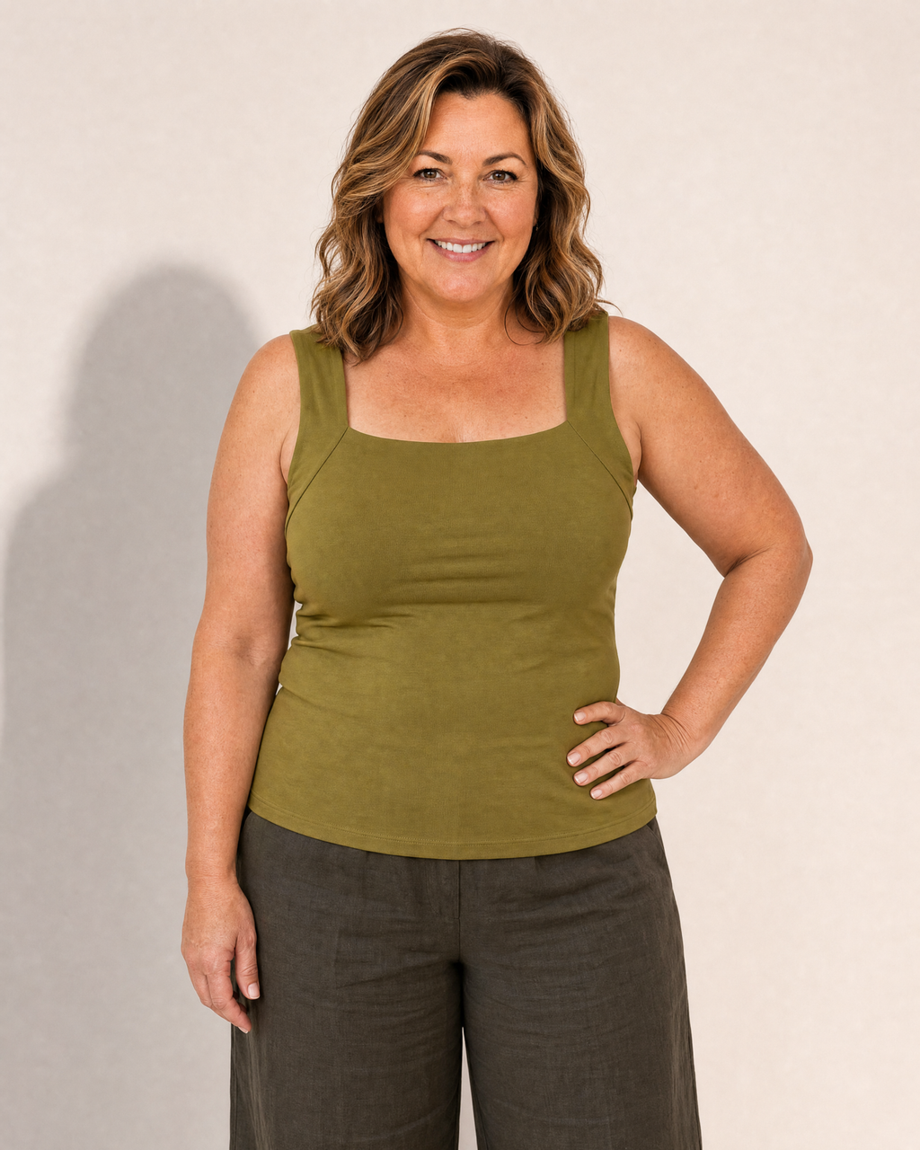 Gwen Built-in Bra Tank Top - Adeline studio