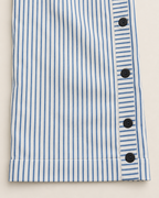 Leona Lightweight Casual Trousers - detail of the fabric and hem, Grey
