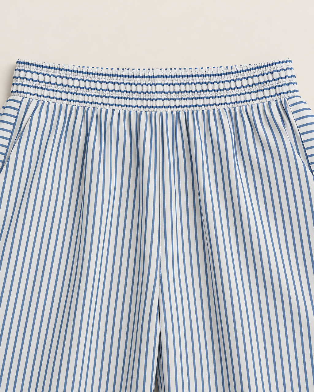 Leona Lightweight Casual Trousers - detail of the waistband, Grey