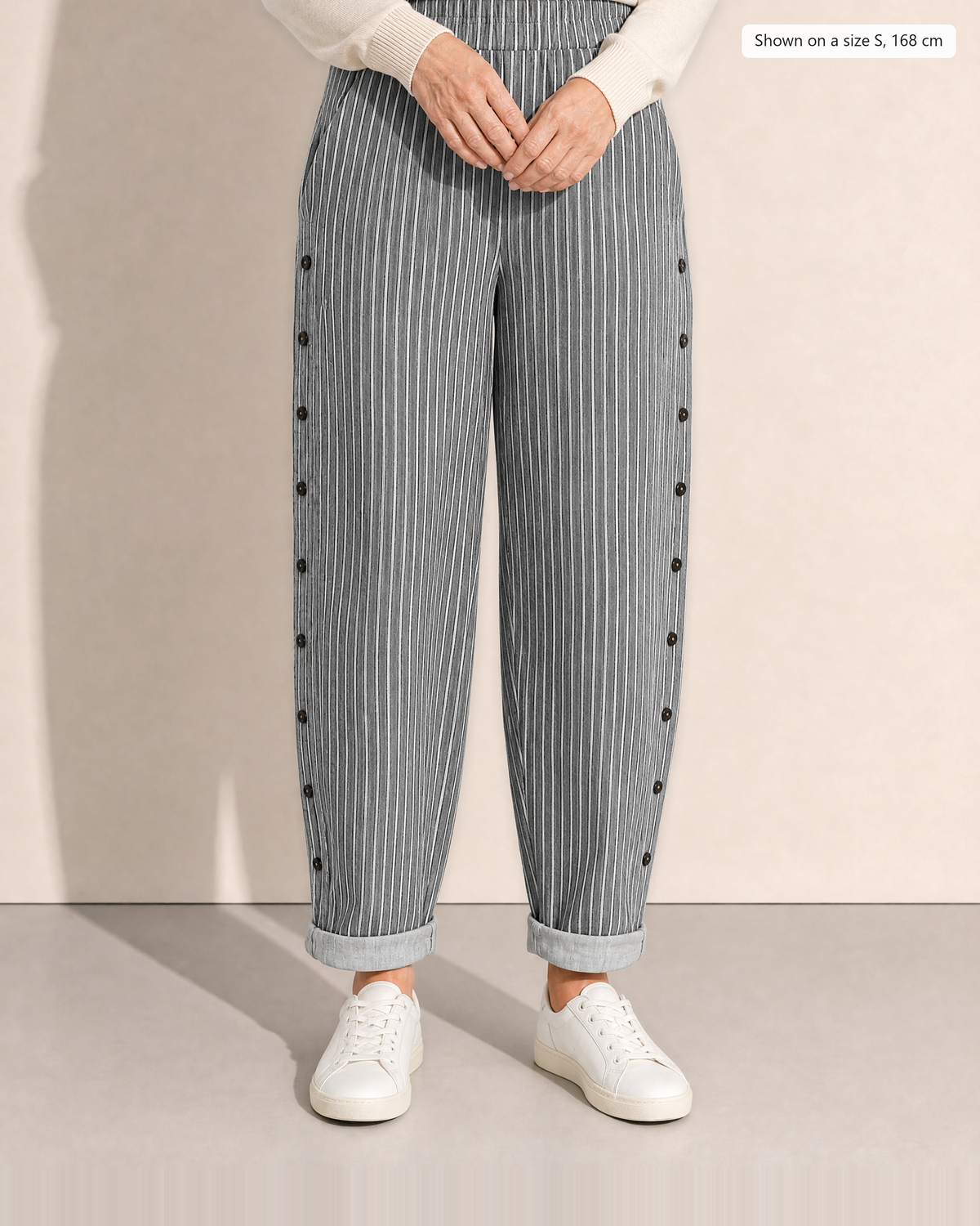 Leona Lightweight Casual Trousers - Adeline studio, shown on a size S, 168 cm