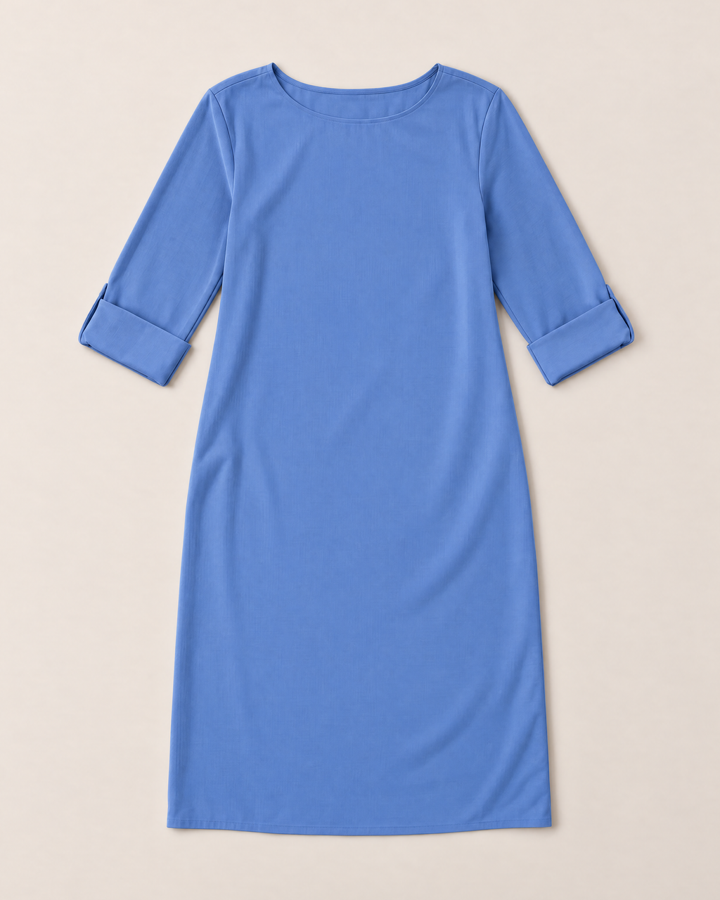 Linnea Effortless Midi Dress - Blue flat lay