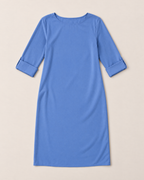 Linnea Effortless Midi Dress - Blue flat lay