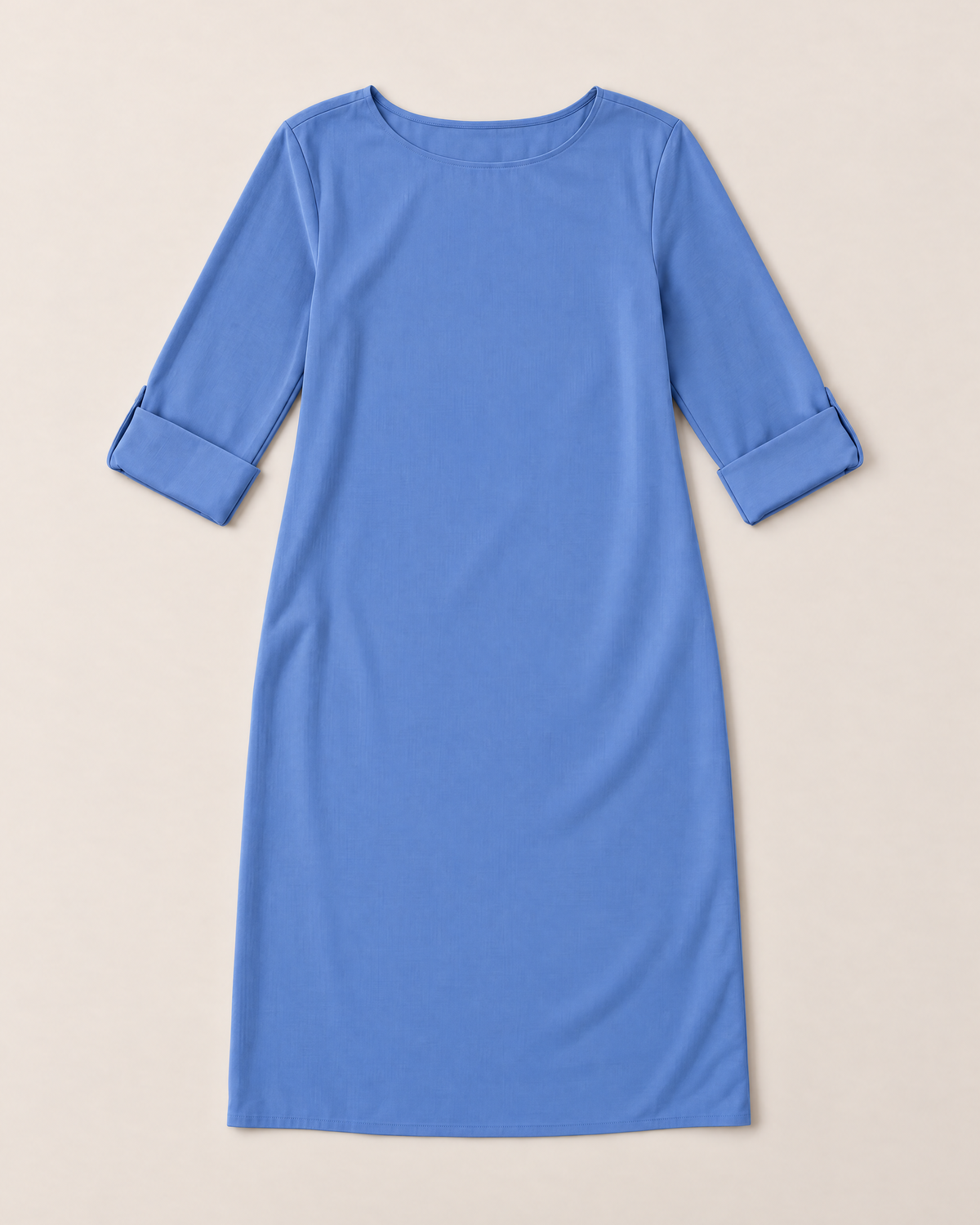 Linnea Effortless Midi Dress - Blue flat lay