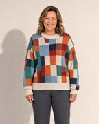 Hannah Checked Knit Sweater - Adeline studio