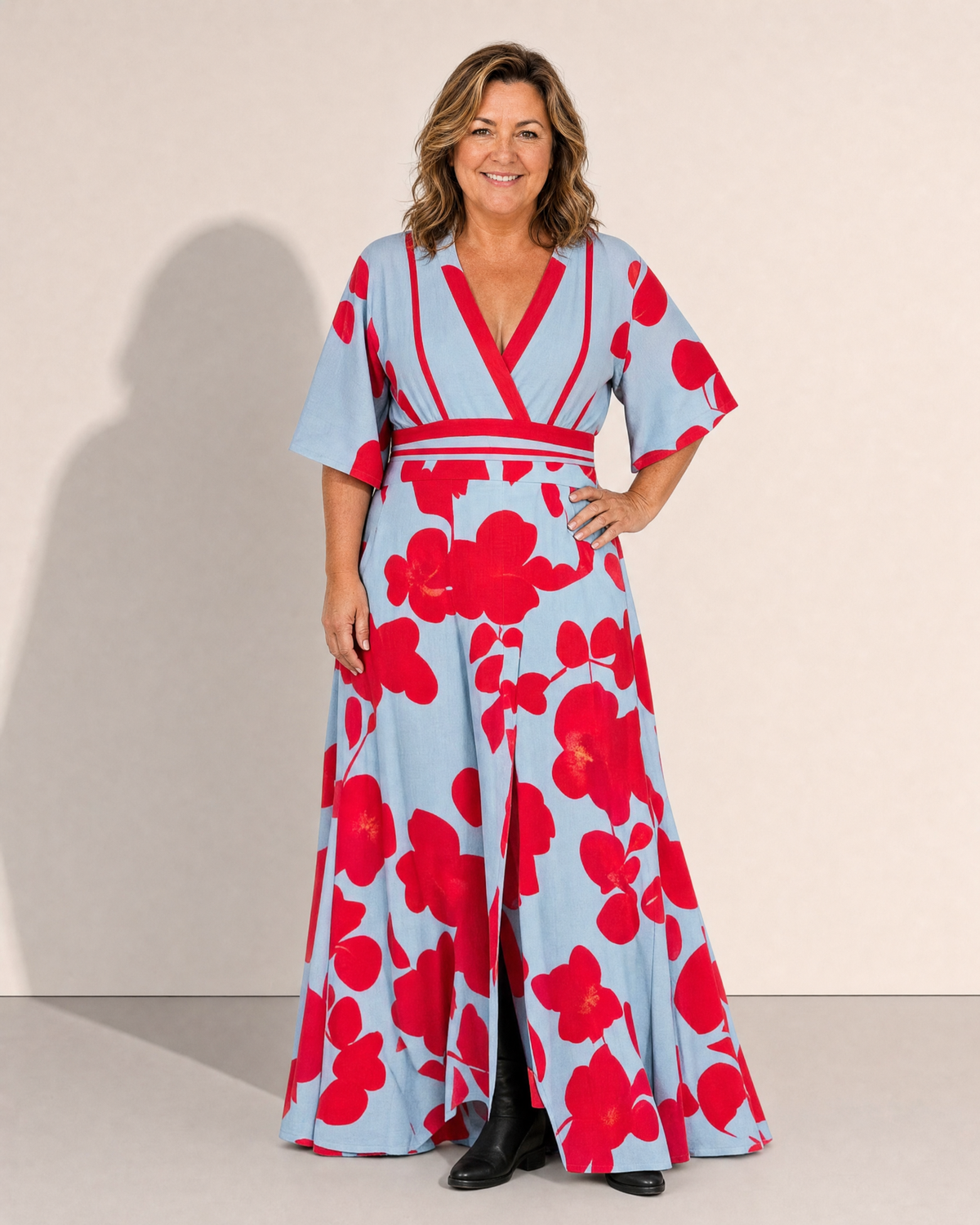 Arabella Bright Floral Maxi - Adeline studio