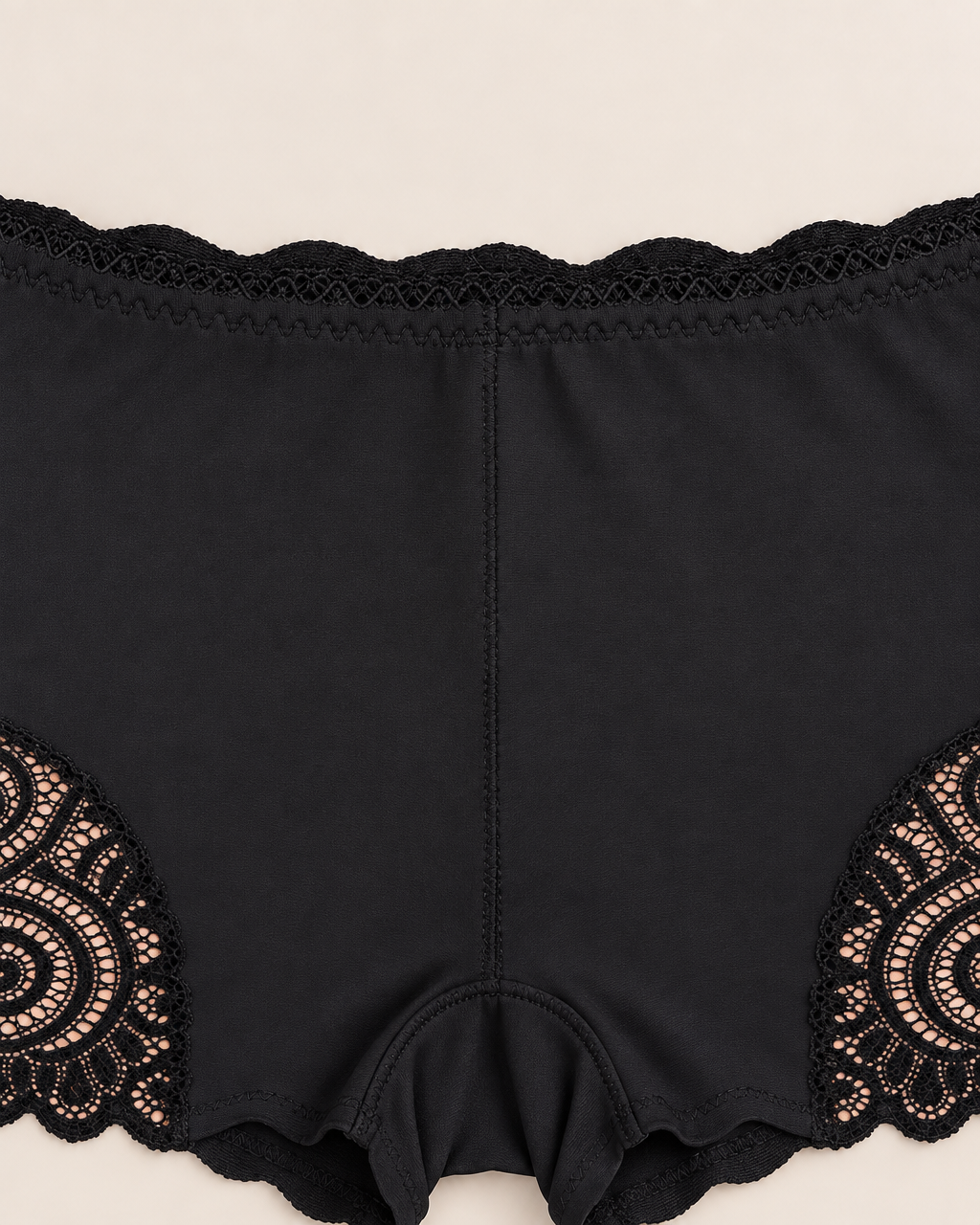 Marisol Women's Underwear 3-Pack - detail of the waistband, 3 x Black