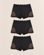 Marisol Women's Underwear 3-Pack - 3 x Black flat lay