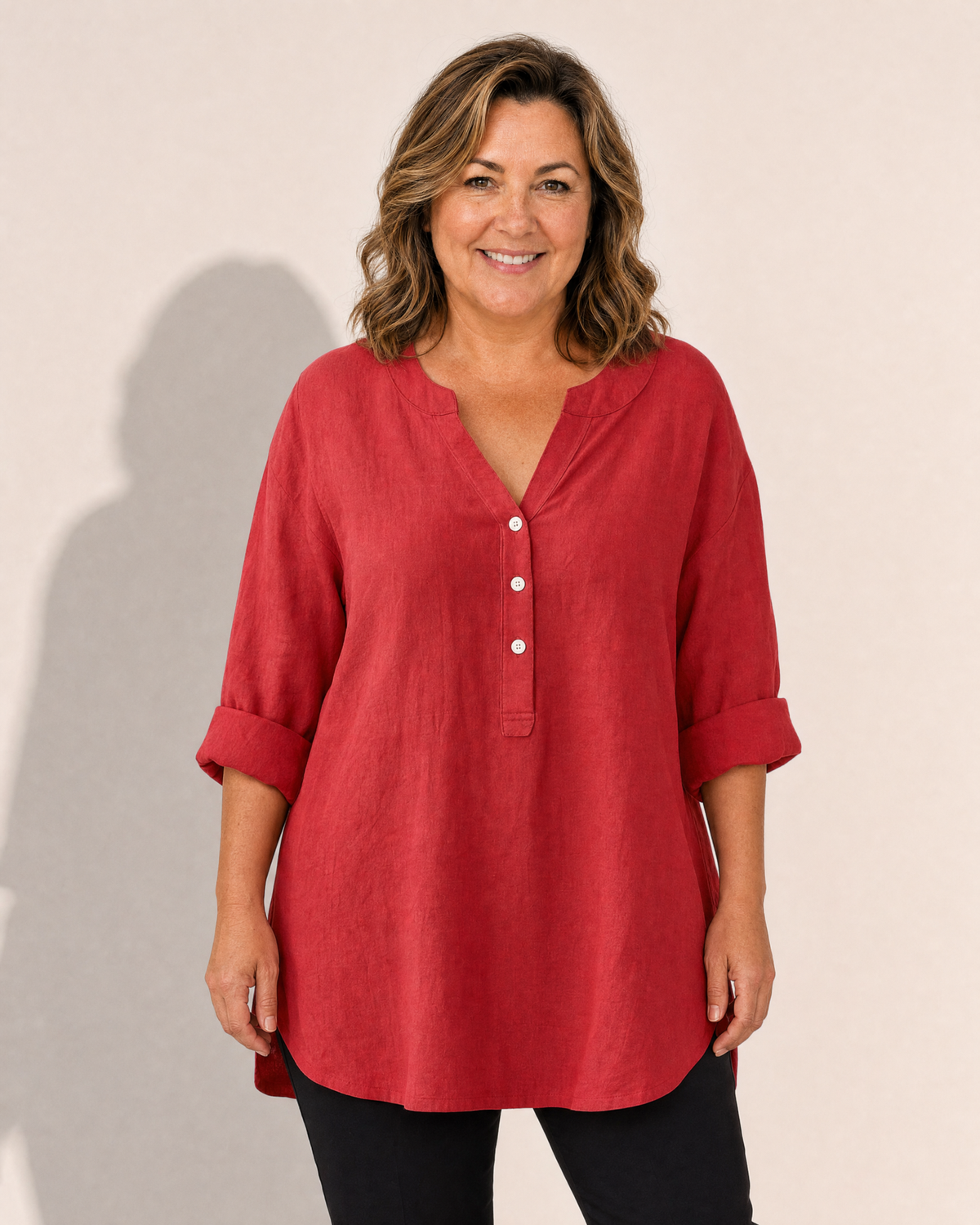 Sharon Airy Linen Blouse - Adeline studio