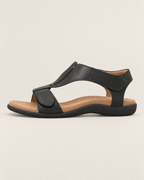 Mirella Adjustable Comfort Sandals - Black packshot