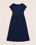 Monica Relaxed Midi Dress - Navy flat lay