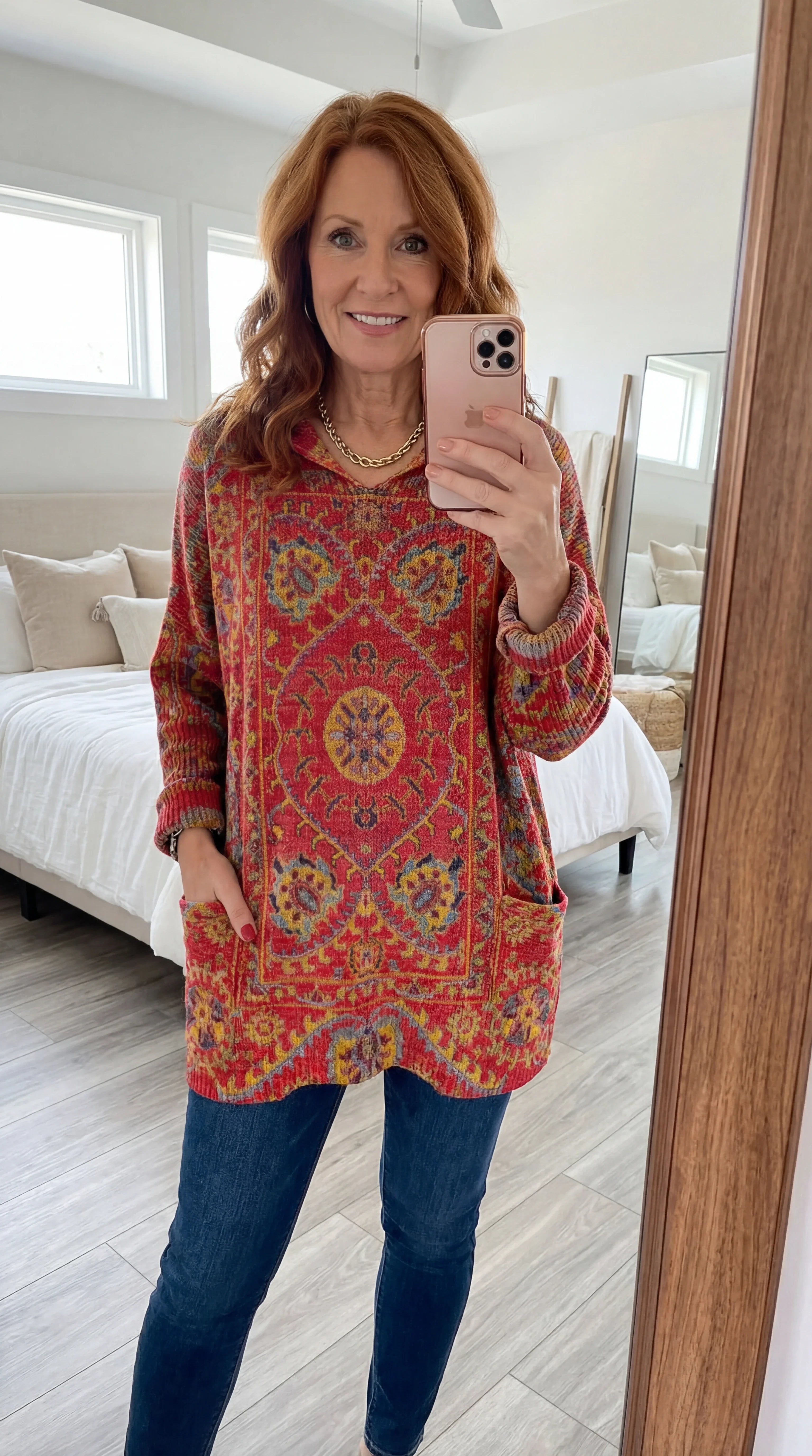 Seraphina Retro Hooded Knit