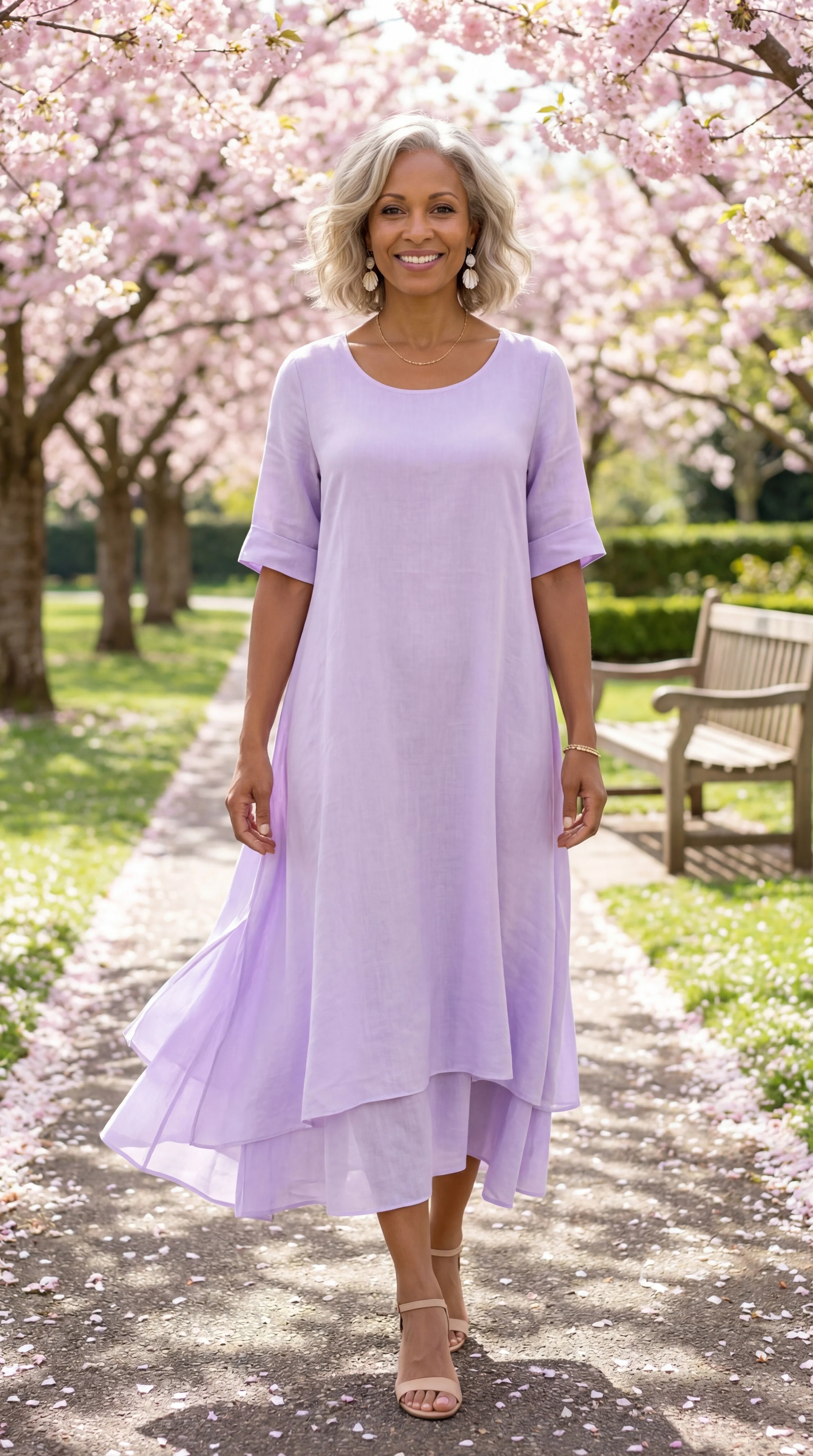 Aria Fluid Tiered Maxi Dress