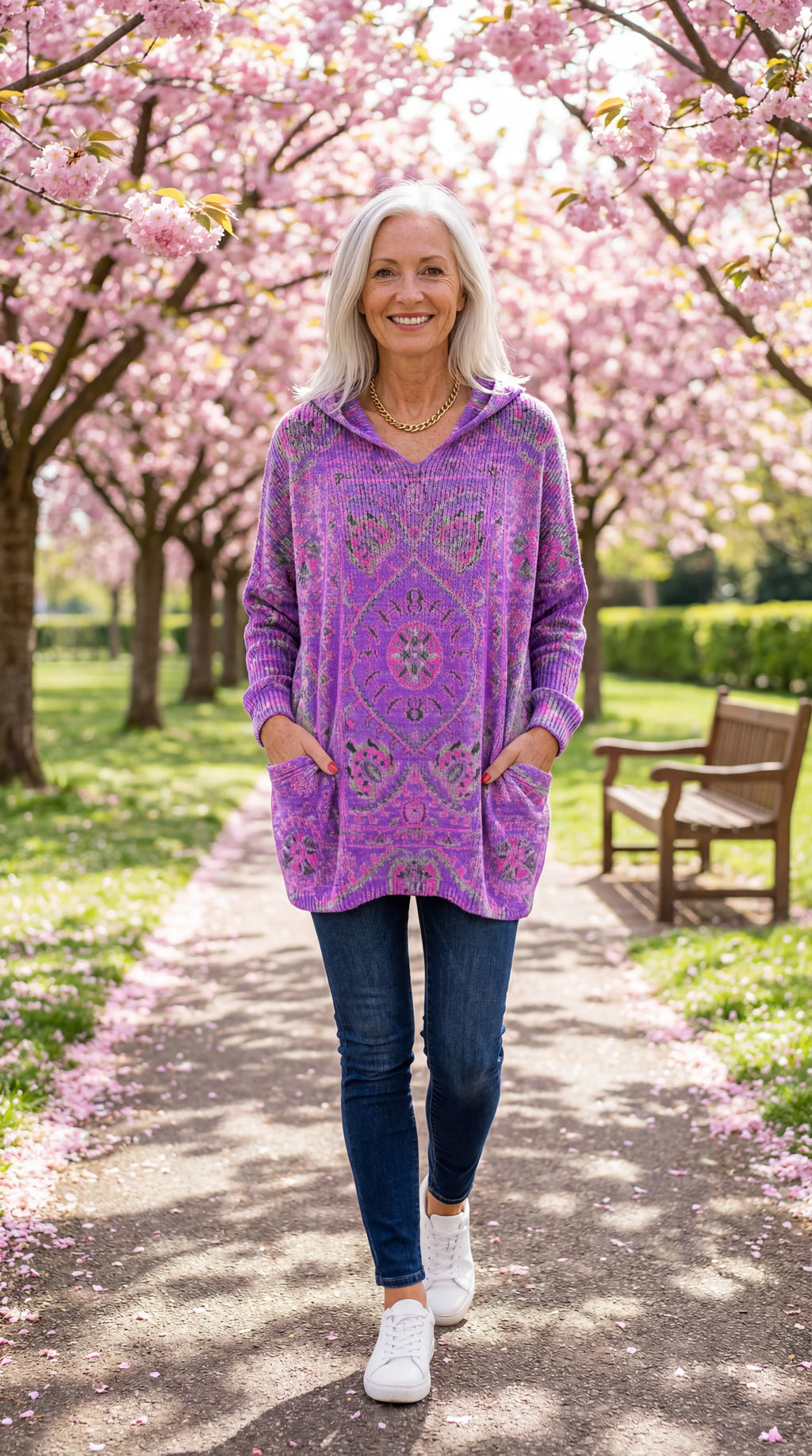 Seraphina Retro Hooded Knit