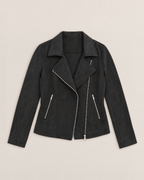 Paloma Soft Suede-Look Jacket - Black flat lay