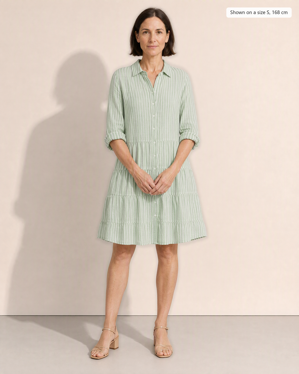 Pearl Breezy Striped Dress - Adeline studio, shown on a size S, 168 cm