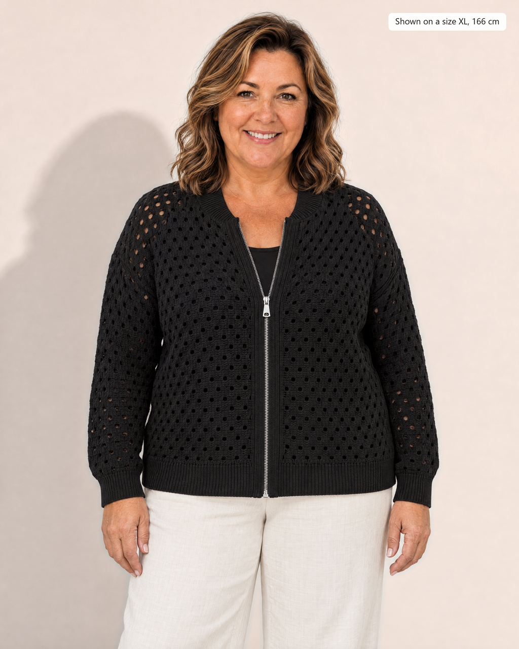 Petra Jacket - Adeline studio, shown on a size XL, 166 cm