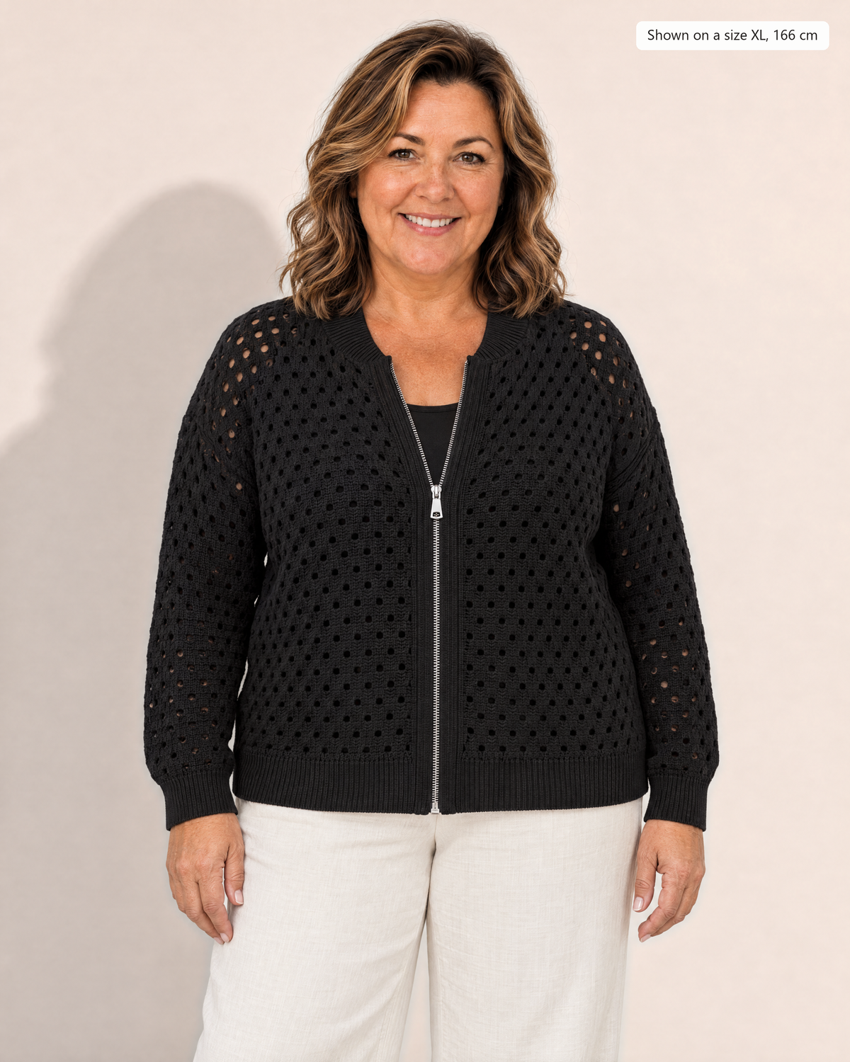 Petra Jacket - Adeline studio, shown on a size XL, 166 cm